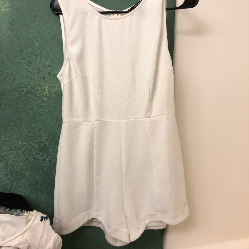 Forever 21 Scalloped Short Romper